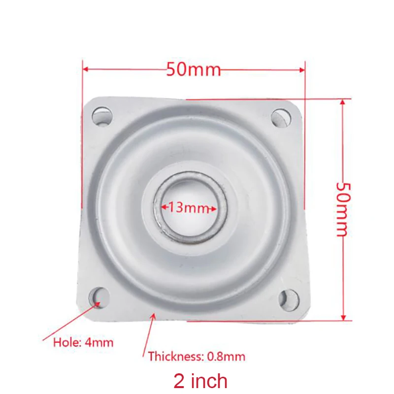 2/3/4/6Inch Lazy Ball Bearing Metal Swivel Plate Rotation 360 Degrees Hollow Free Rotating Display Stand Turntable Swivel Plates