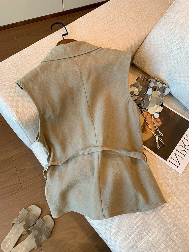 Ele V-Ne Bow-Tie Svel irt Dames Faionable Retro Taille-Cinching Collarl Top Trendy Koreaanse Sle Zomer