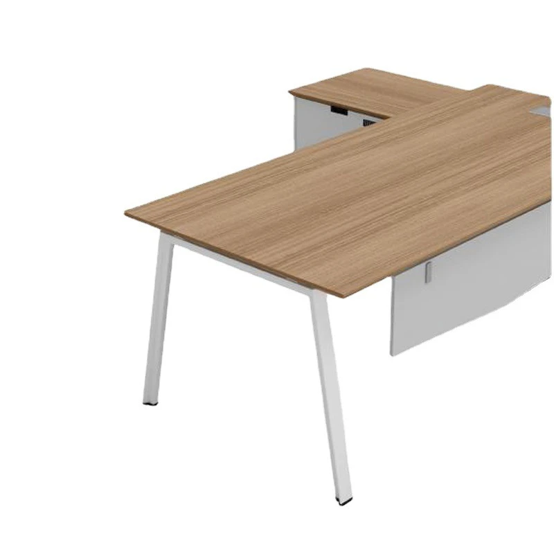 Steel Wood Conference Reception Desk Manager Desk Office Staff  Opposite Workstation Computer