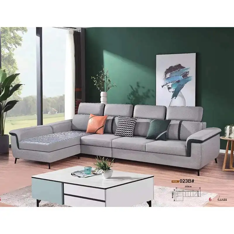 For Salas and Living Room Furniture Sets Modern l Shaped Sofa Suade Fabric Animal Print Chesterfield Luxury Upholstery