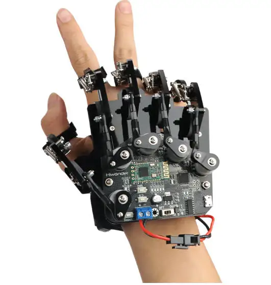 Hiwonder Wireless Glove Open-source Somatosensory Mechanical Glove for Robot Control