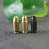 Cuentas de cuchillo de latón tipo bala EDC DIY, colgantes de cordón tejido Paracord, accesorios, suministros para fanáticos militares, herramientas para exteriores, decoraciones colgantes