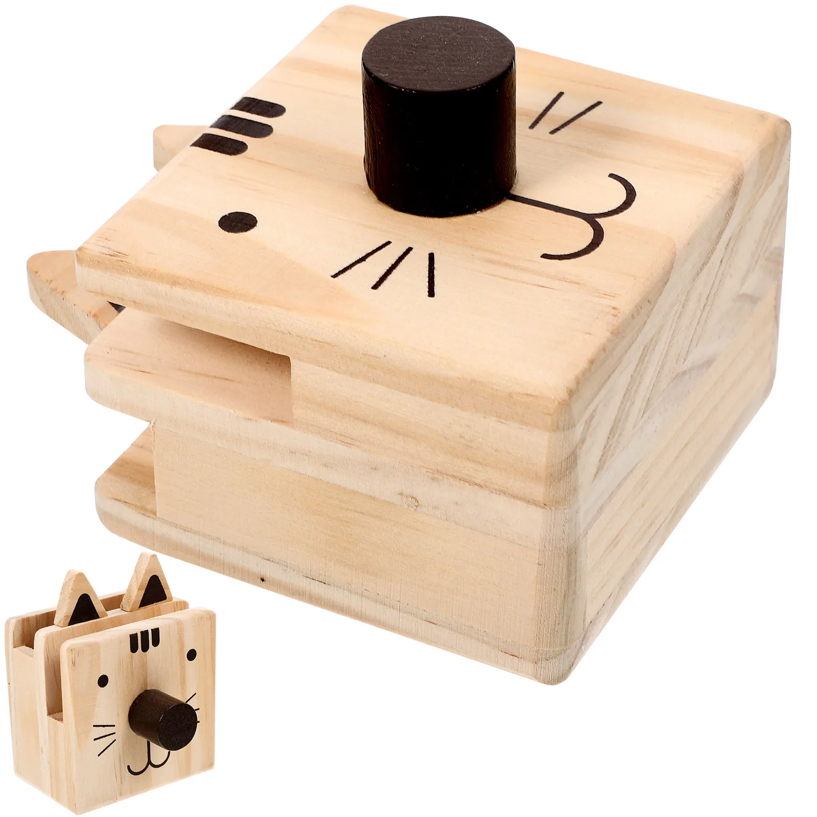 

Cartoon Pen Holder Glasses Bracket Holders Spectacle Cute for Desk Stationery Wooden