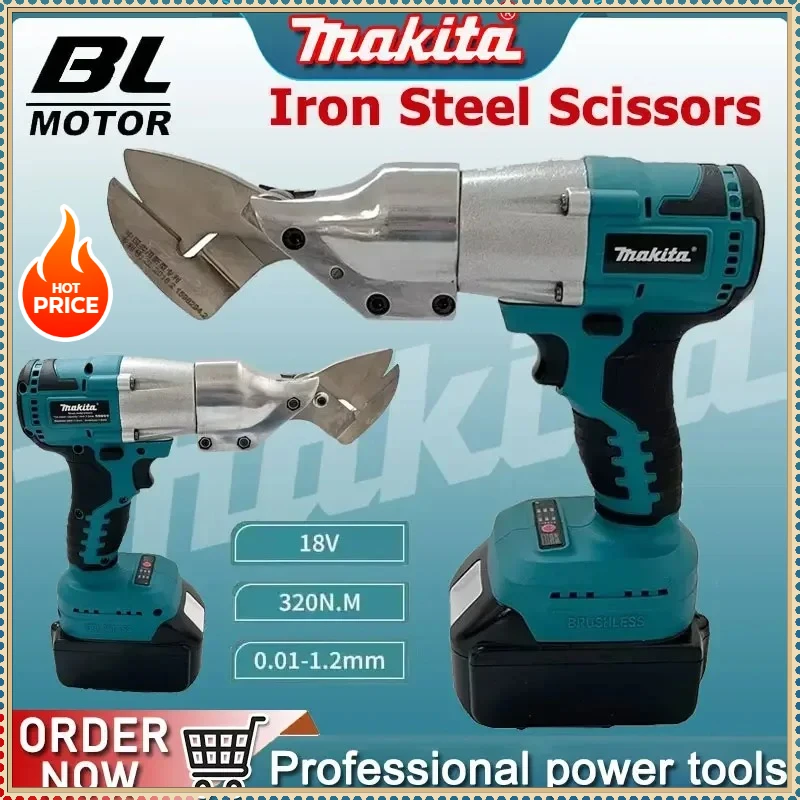 

Makita Electric Cordless Iron Scissor Machine Professional Metal Cutting Tool Rechargeable Sheet Shear Cutter For Makita Battery