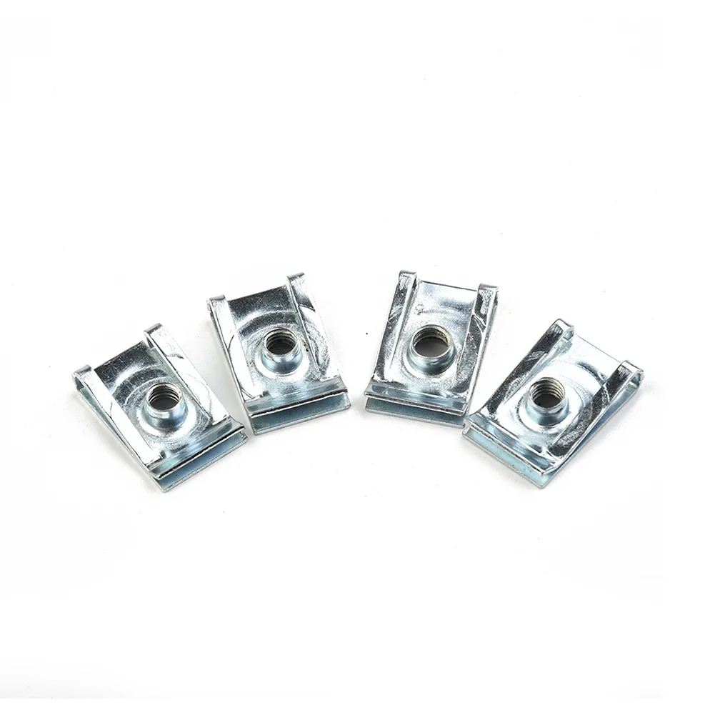 10/20/50Nuts Stainless Steel Clip U Spring Nuts M5 M6 Clips Fairing Panel Speed Chimney For Improved Spring Characteristic