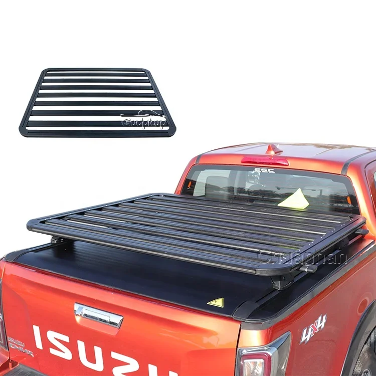 Aluminum flat luggage carrier car roof rack platforms roof rack for Hilux Vigo Revo D-Max Ranger Navara Triton