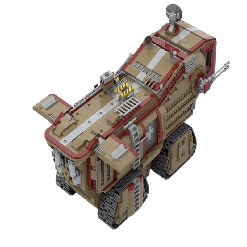 2584PCS MOC Behemoth Desert Crawler Space Vehicle Sci Fi Model Building Blocks DIY Assembly Gifts for Adults Collection Desktop