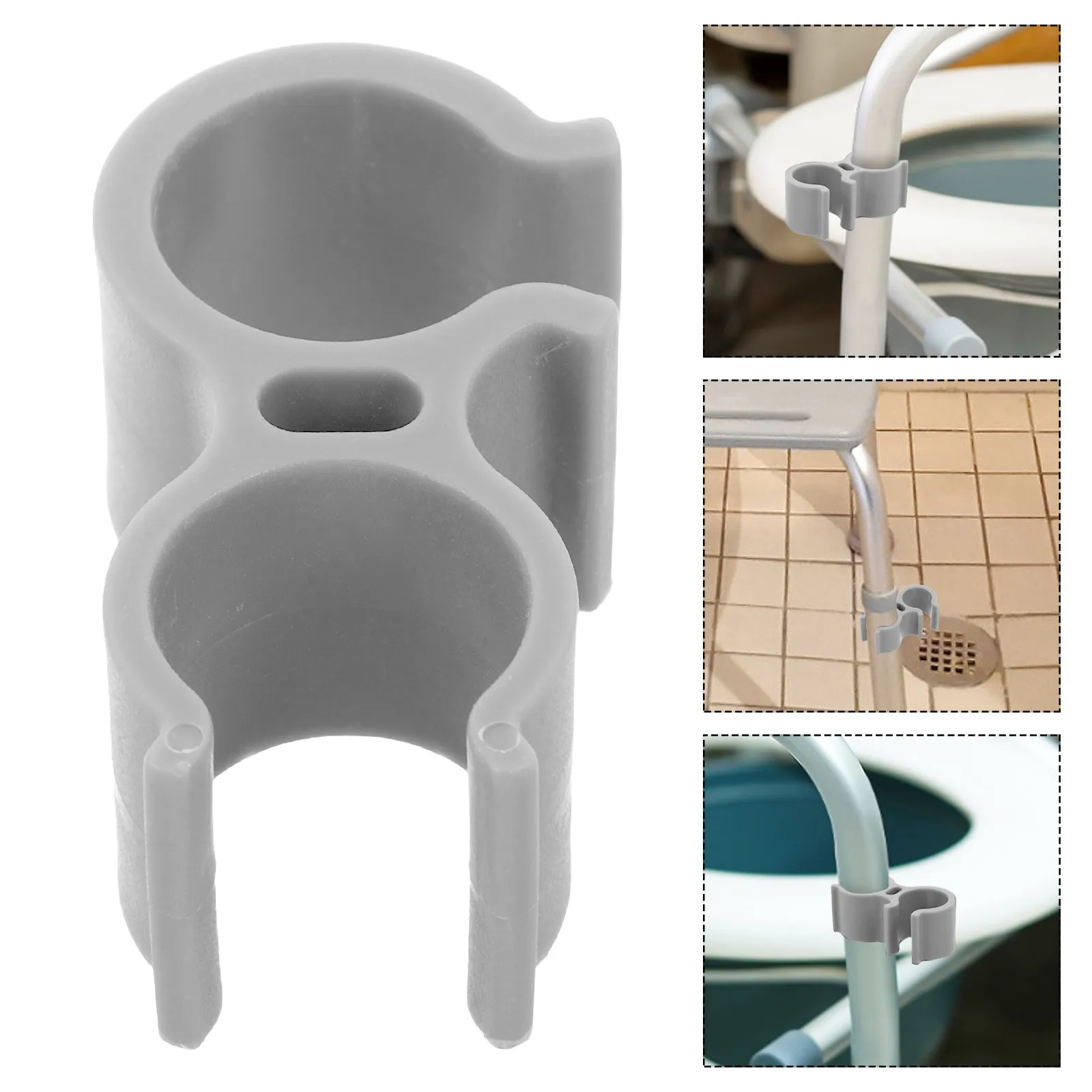 Shower Head Holder for Elderly Universal Handheld Hose Clip Shower Chair Bath Seat Transfer Bench Stool Commode Accessories