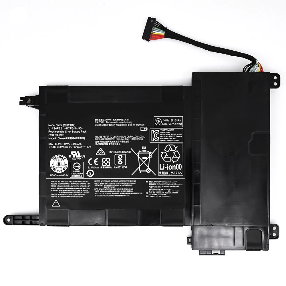 Imagem -04 - Brandnew Genuíno Original L14s4p22 14.8v 60wh Bateria do Portátil para Lenovo Ideapad Y70015isk Y700-17isk Y700 Série L14m4p23 4050