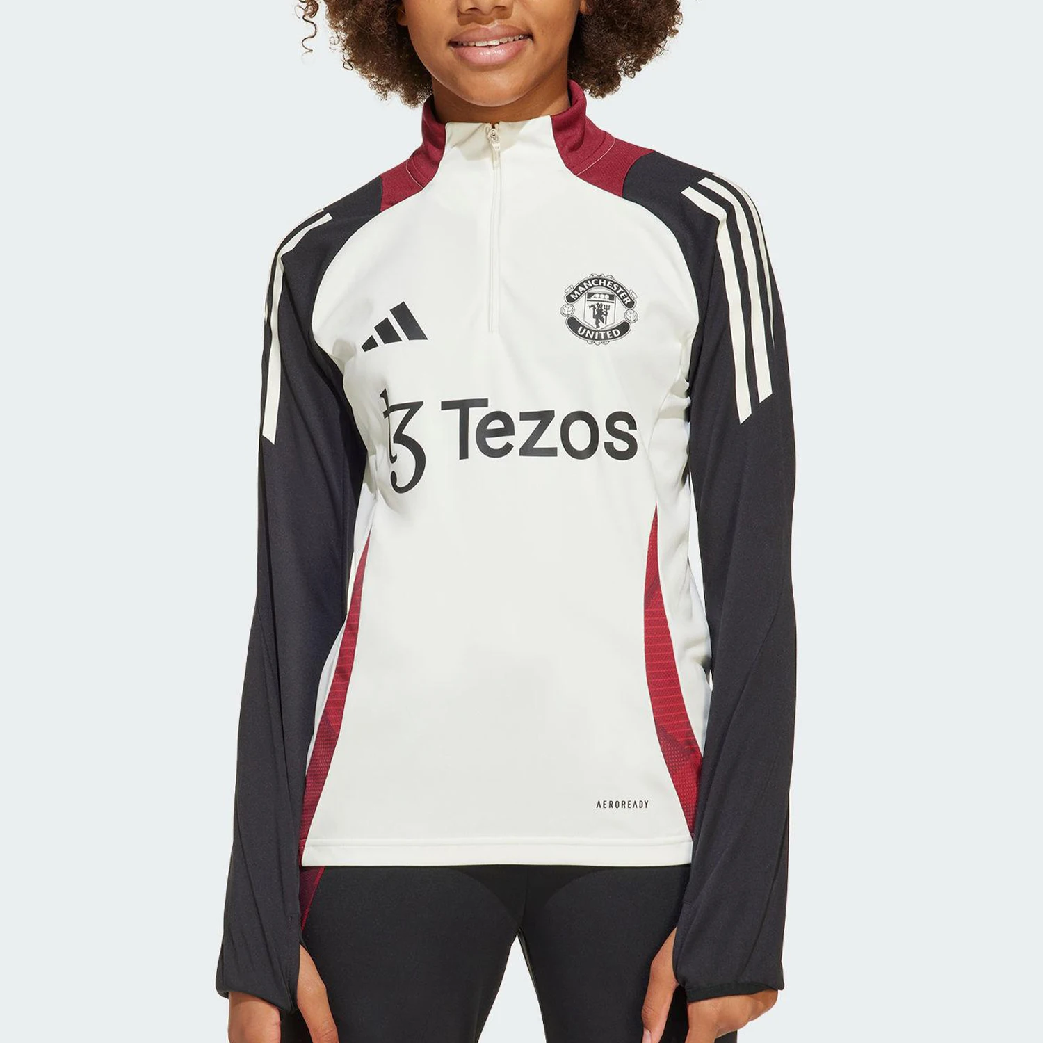 

Adidas genuine MUFC TR TOPY Big Child Soccer Training Sweatshirt JE3739