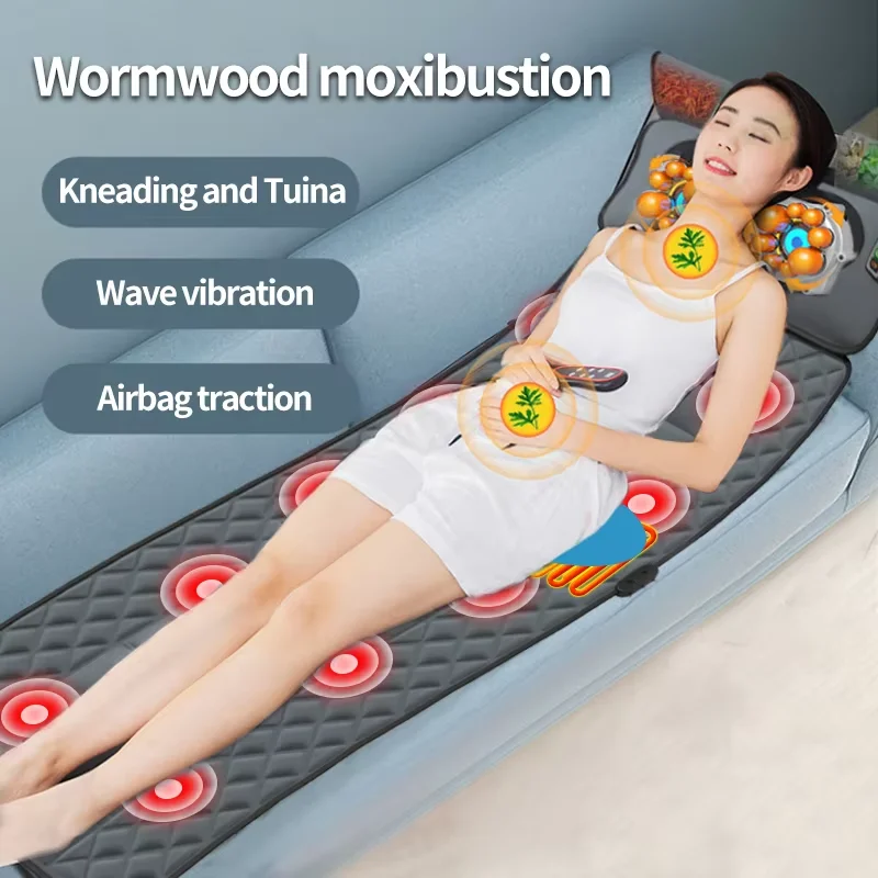 Smart Library 2025 Massage Products Electric Massage Mat And Heating Massager Cushion Pain Relief With Heating And Vibrating