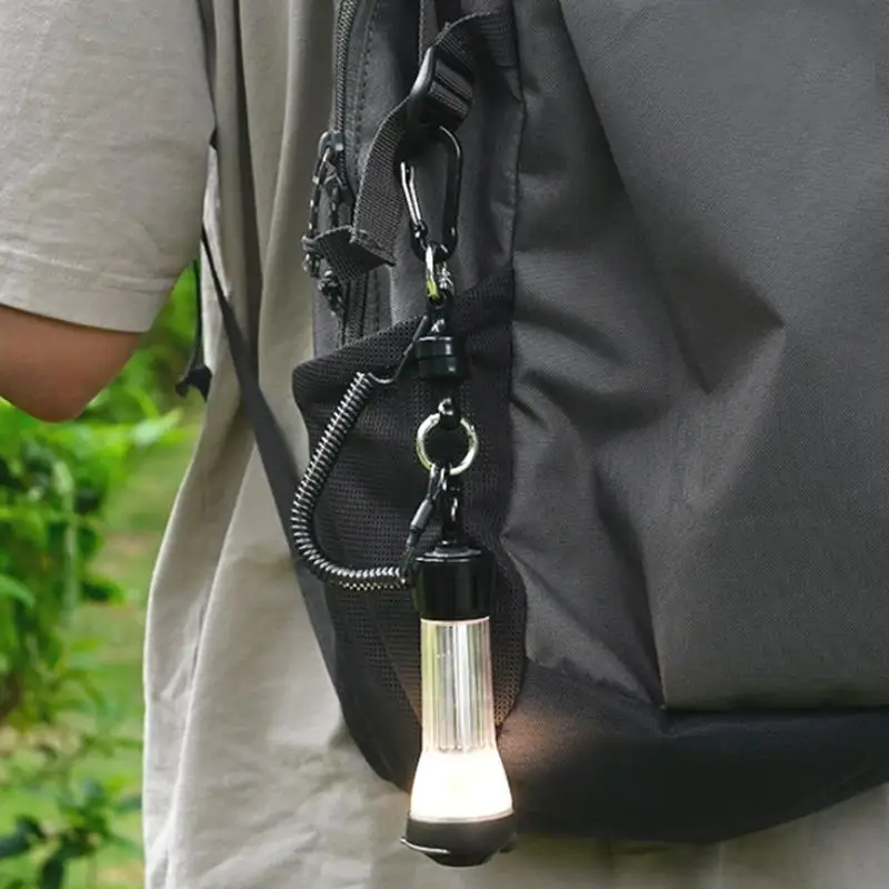 Magnetic Fly Fishing Net Holder Release With Elastic Coil Tether Lanyard Carabiner Angling Gear - view 2
