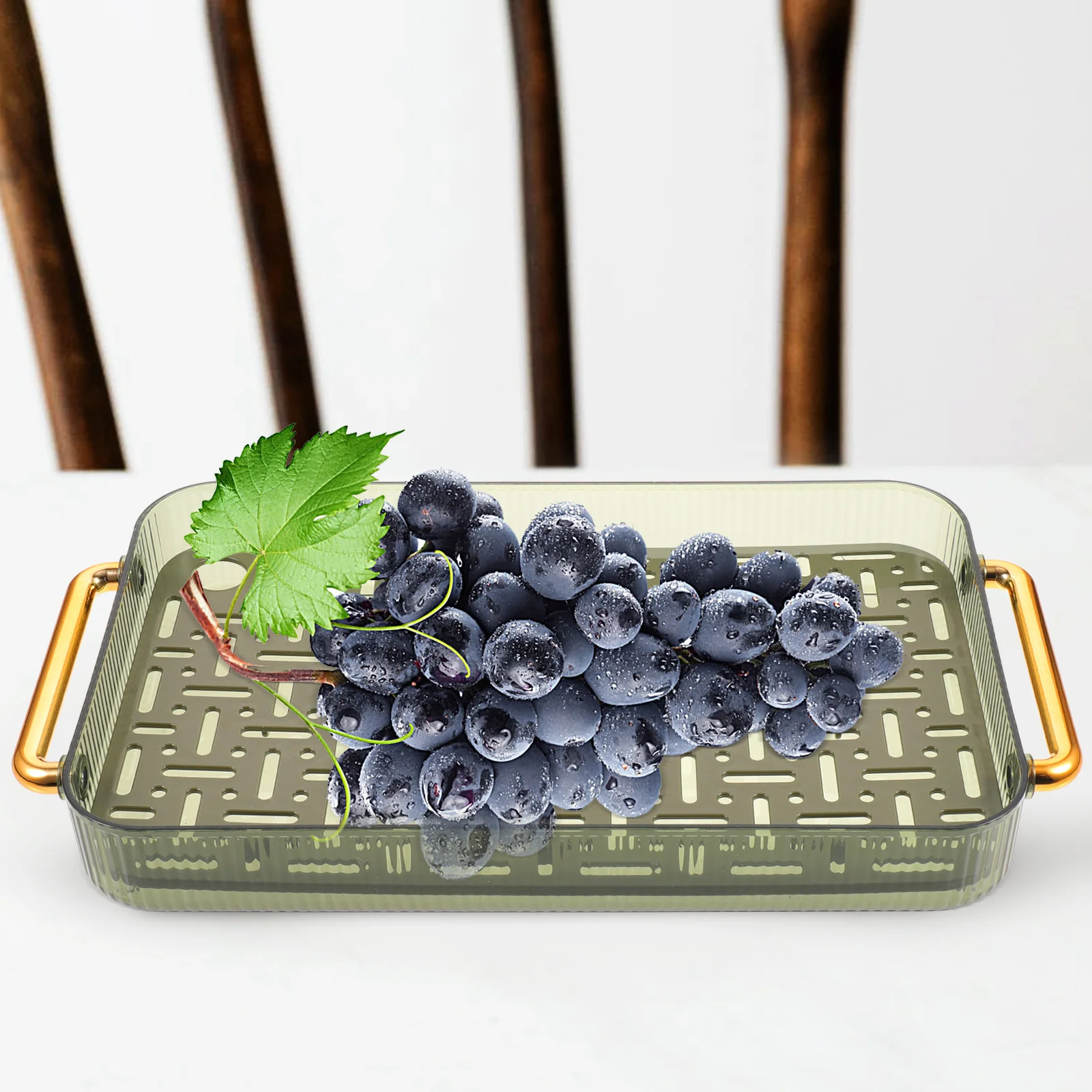

Kitchen Draining Large Light Tray Non-Slip Dish Drainer Vegetable Sink Tray Counter Organizer Cup Rack