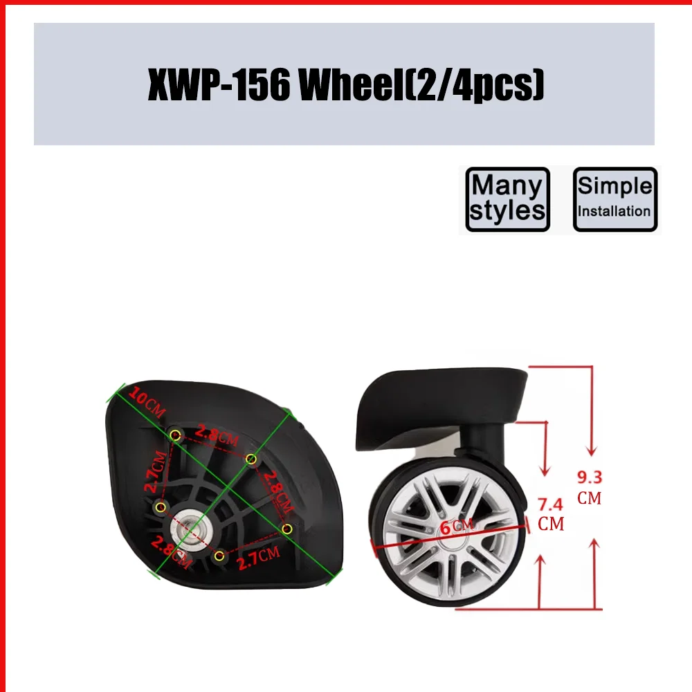 

Suitable XWP-156 Trolley Case Wheel Pulley Sliding Universal Luggage Wheel Silent Smooth Wear-resistant Accessories Caster Wheel