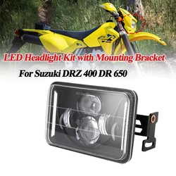New For Suzuki DRZ 400 DR 650 6000-6500K Plug & Play Motorcycle LED Headlight Kit with Mounting Bracket Headlamp Kit