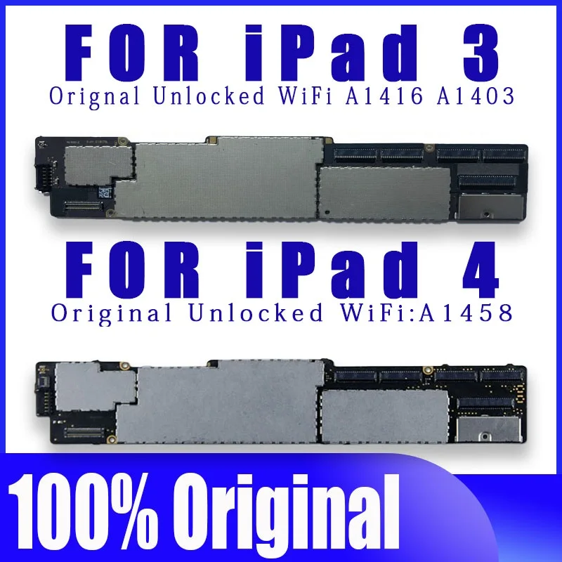 Original Clean ICloud Wifi Version Logic Boards For Ipad 2/3/4/5 /6 Air1 Air 2 Motherboard With IOS System