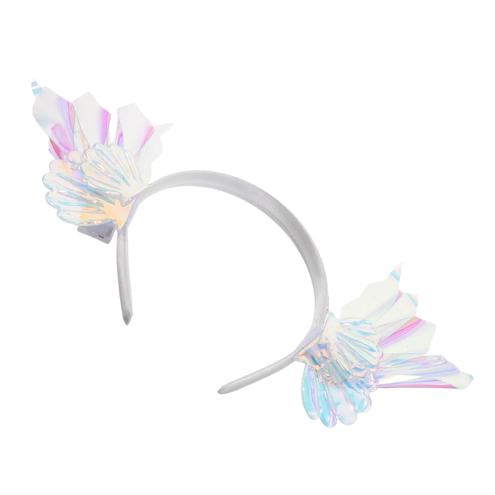 's Party Headband Light Up Mermaid Hairband Shell Glitter Birthday Halloween Christmas Costume Accessories