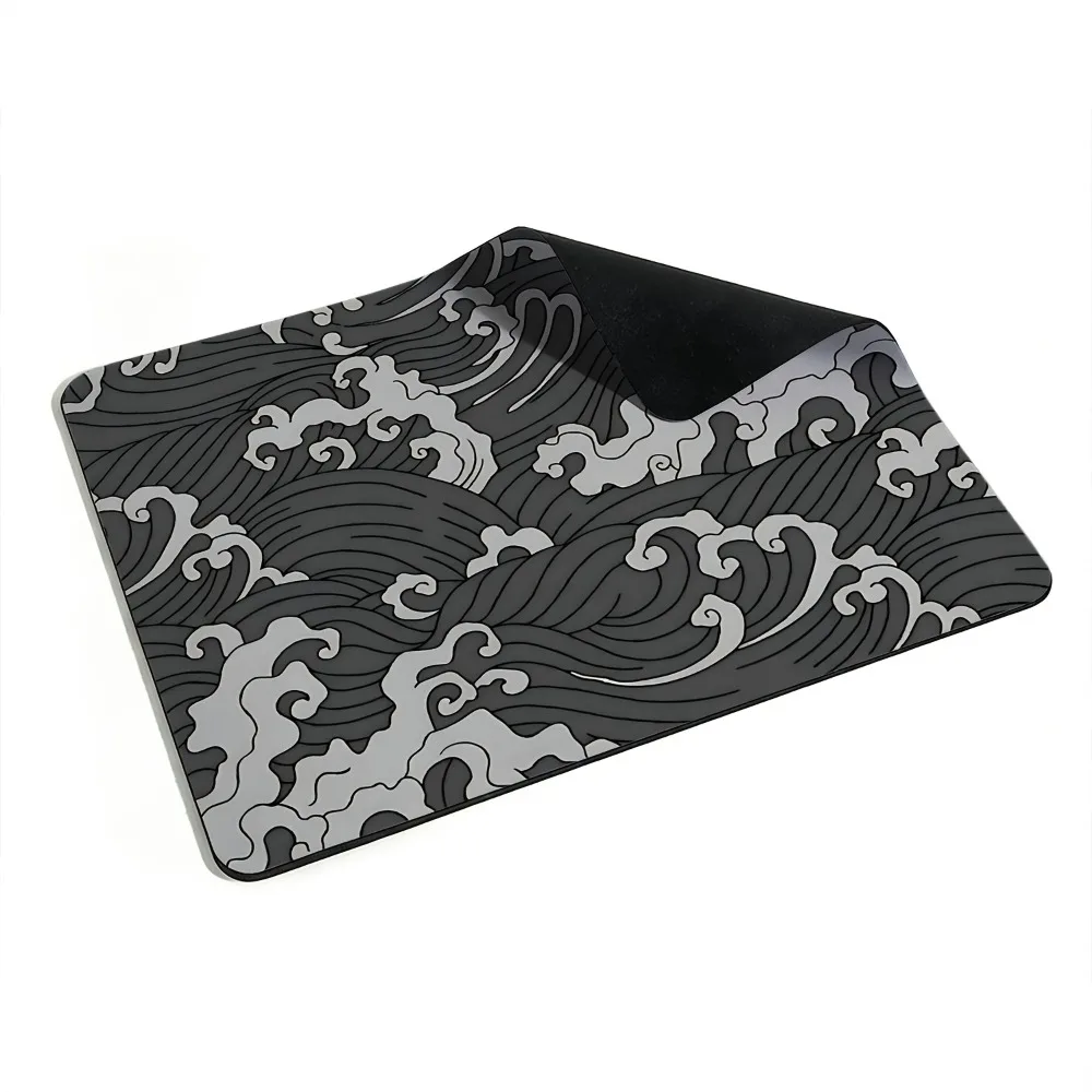 Small-sized anime gray-toned ripple-pattern mouse pad as a gift mouse pad accesorios para escritorio laptop accessories