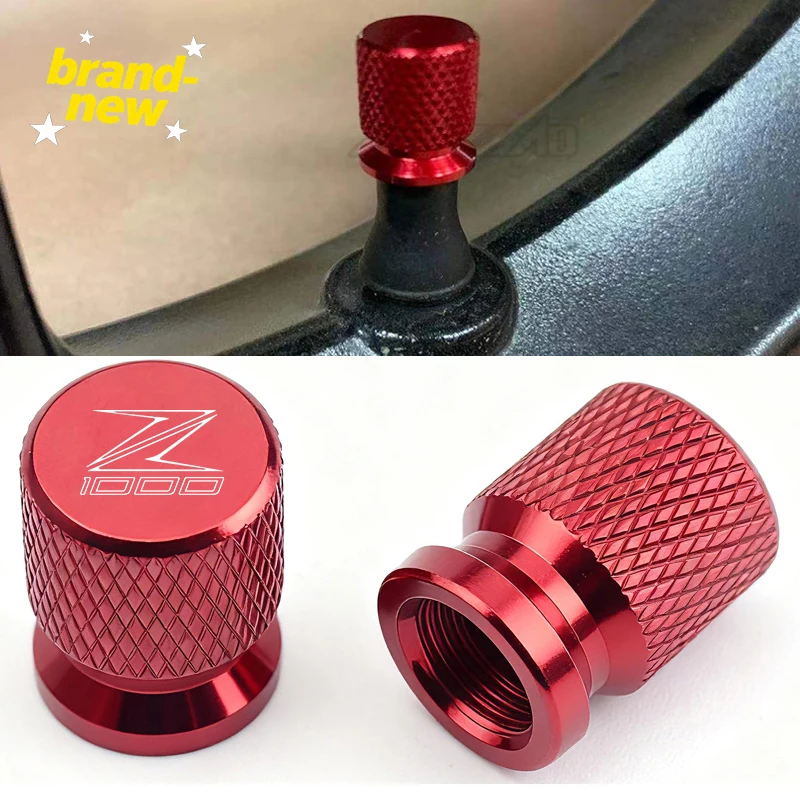 لكاواساكي Z1000 2013 2014 2015 2016 2017 2018 2019 2 قطعة دراجة نارية الإطارات صمام الإطارات منفذ الهواء الجذعية غطاء غطاء محكم يغطي