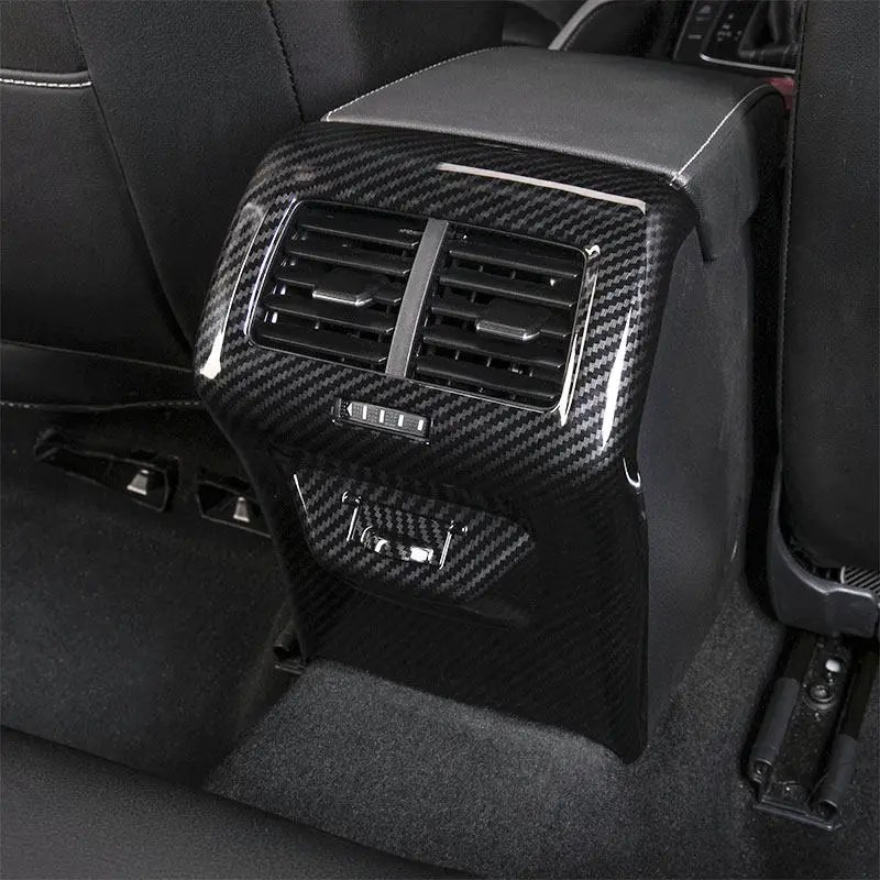

For Volkswagen Golf MK7/MK7.5 Rline Rear Air Outlet Anti Kick Pad Carbon Fiber Interior Trim Sticker Interior Mod Accessories