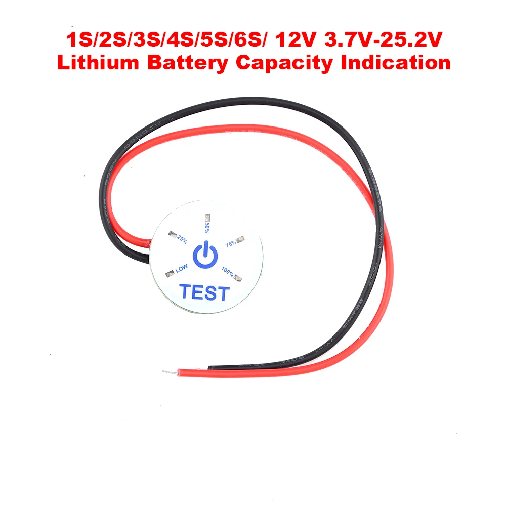 1S 2S 3S 4S 5S 6S litio LiFePO4 Test di capacità della batteria indicatore di livello di potenza Display a LED per carica di utensili elettrici