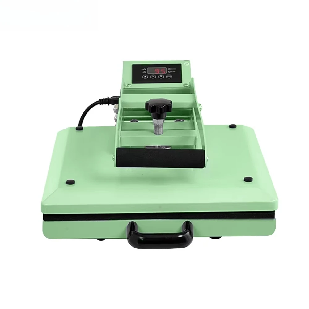 Portable hot press clamshell transfer sublimation printing machine