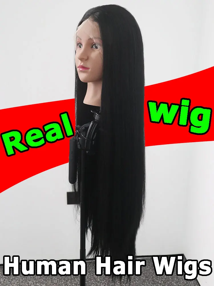 

Парики из натуральных волос, 30-дюймовый парик спереди, прямая голова, короткий для женщин, настоящий HD кружевной фронтальный парик