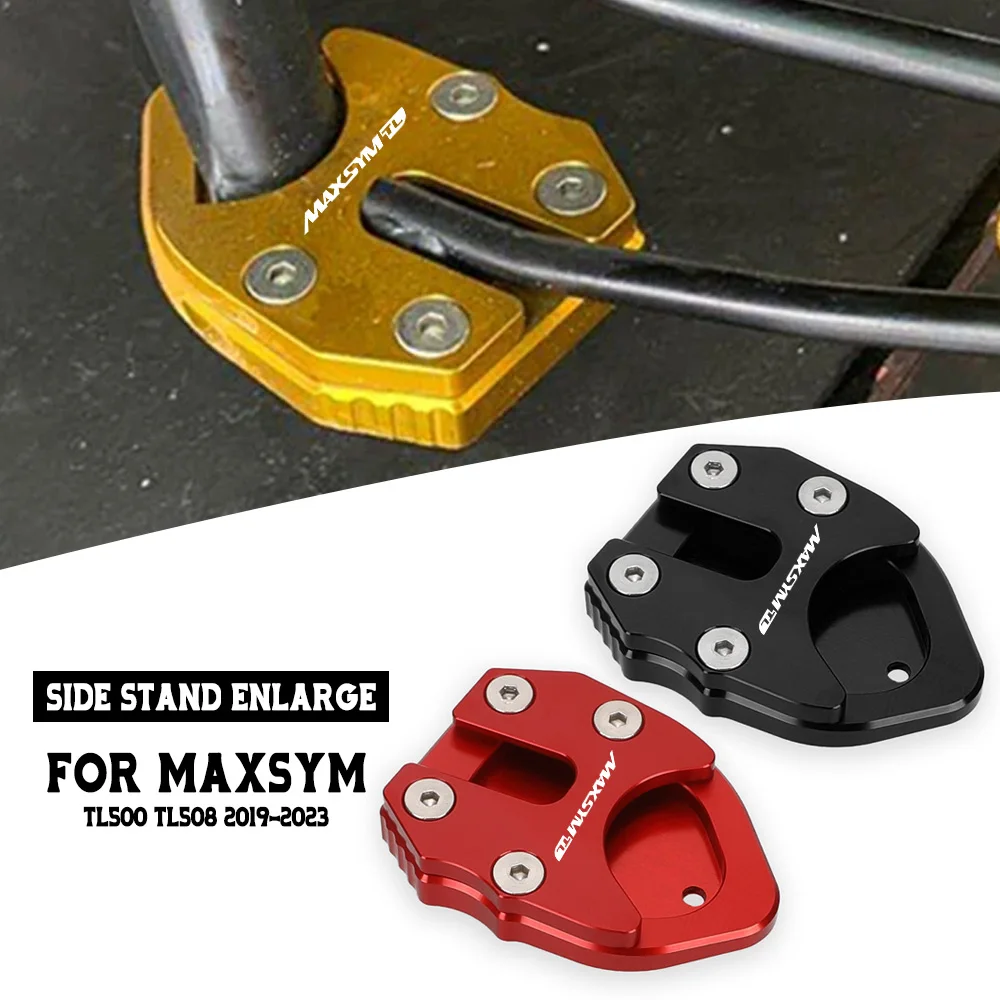 

For SYM MAXSYM TL500 TL508 2019-2021 2022 2023 Motorcycle Accessories Side Stand Foot Extension Kickstand Pad Maxsym TL 500 508