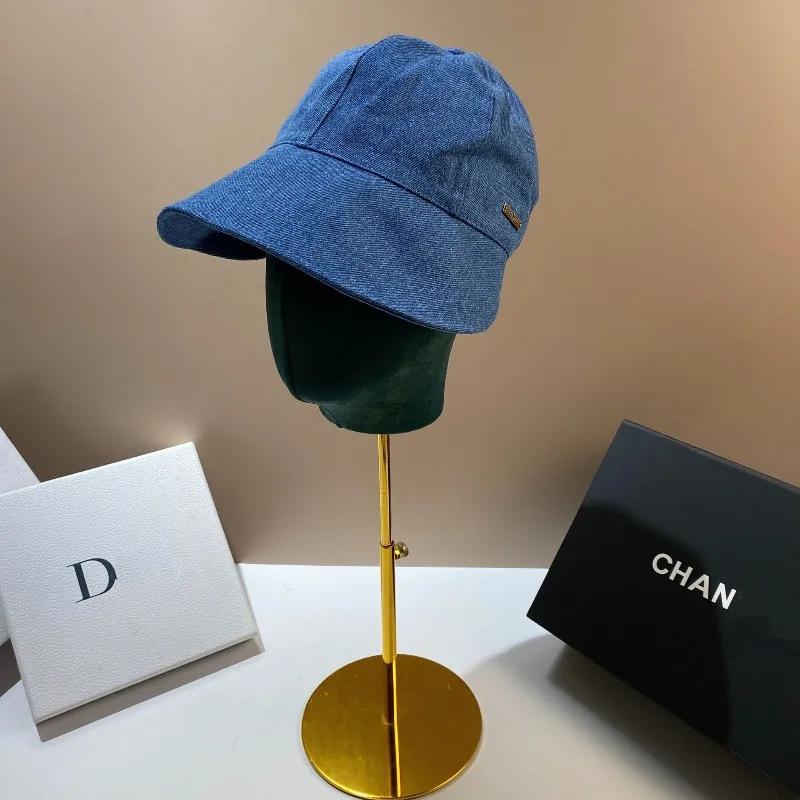 

Oversized Brim Denim Bucket Hat Women Asymmetrical Design Bohemian Chic Festival Hat for Beach Travel UPF50 Free Shipping​​