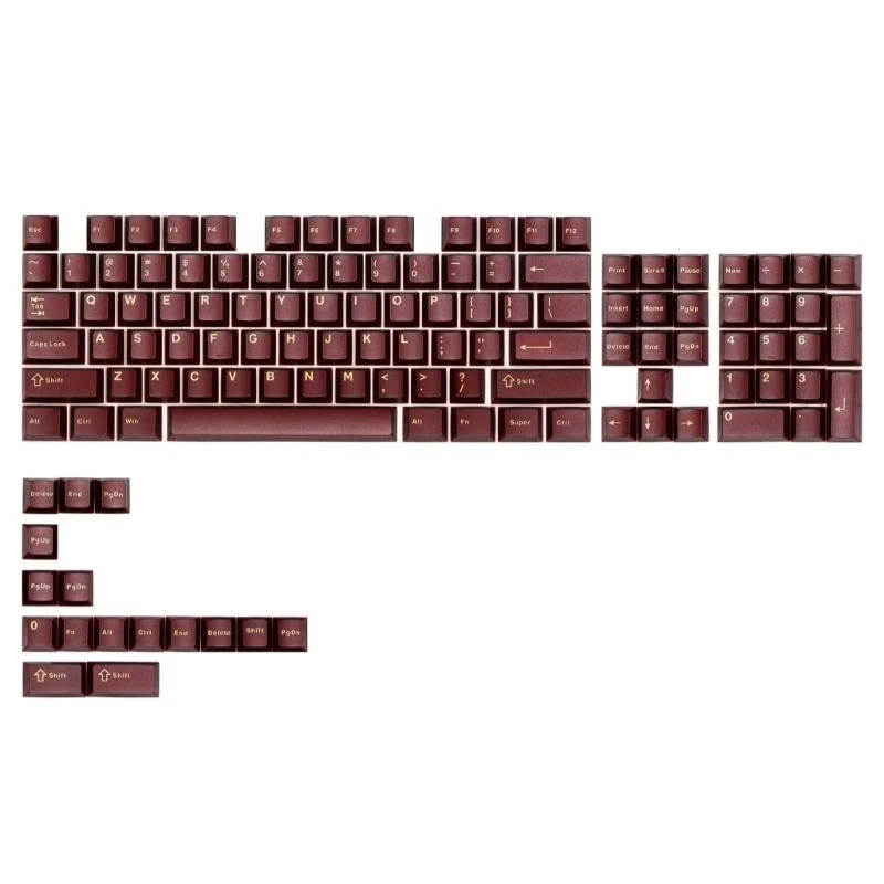 

Эргономичный 120 -кратный abs keycap Установите оригинальный профиль двойной инъекции формование Keycap полупрозрать для