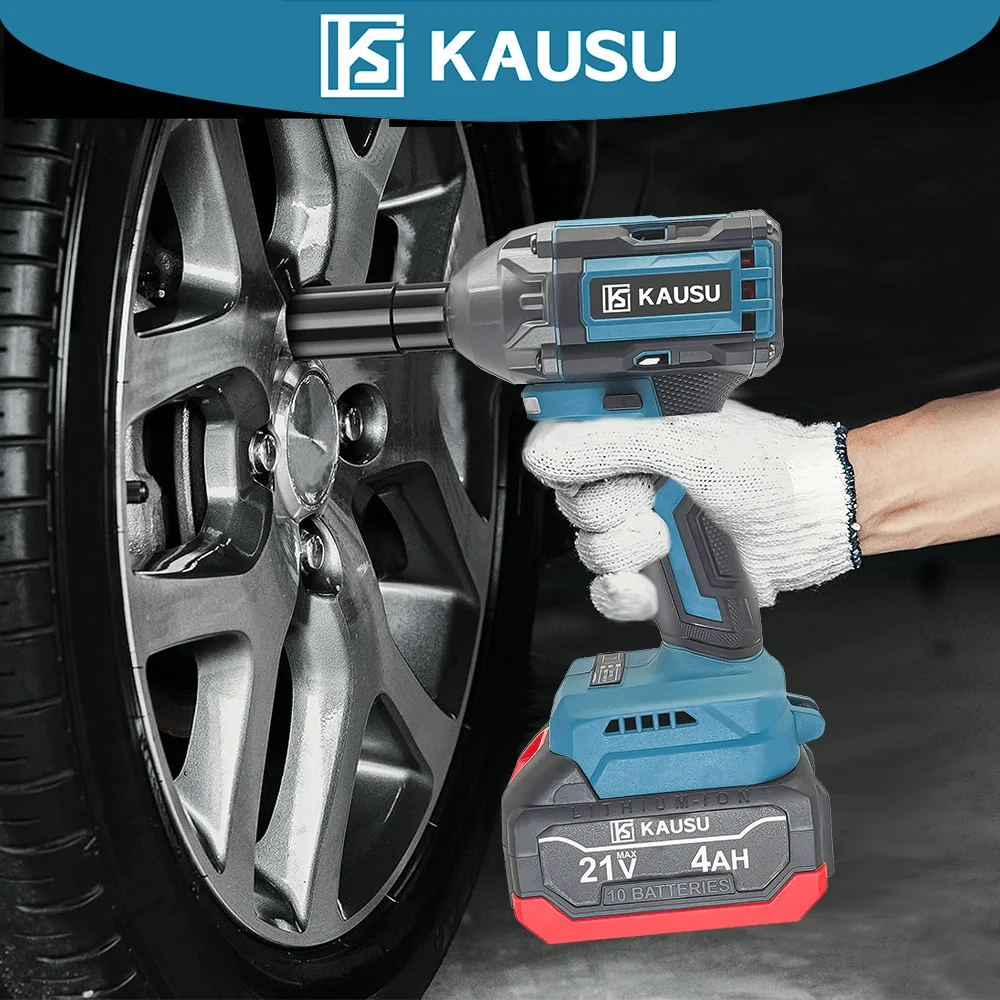 Brushless ประแจผลกระทบไฟฟ้า 500N.M แรงบิด 1/2 นิ้วไร้สายประแจมือถือเครื่องมือสําหรับ Makita 18V แบตเตอรี่