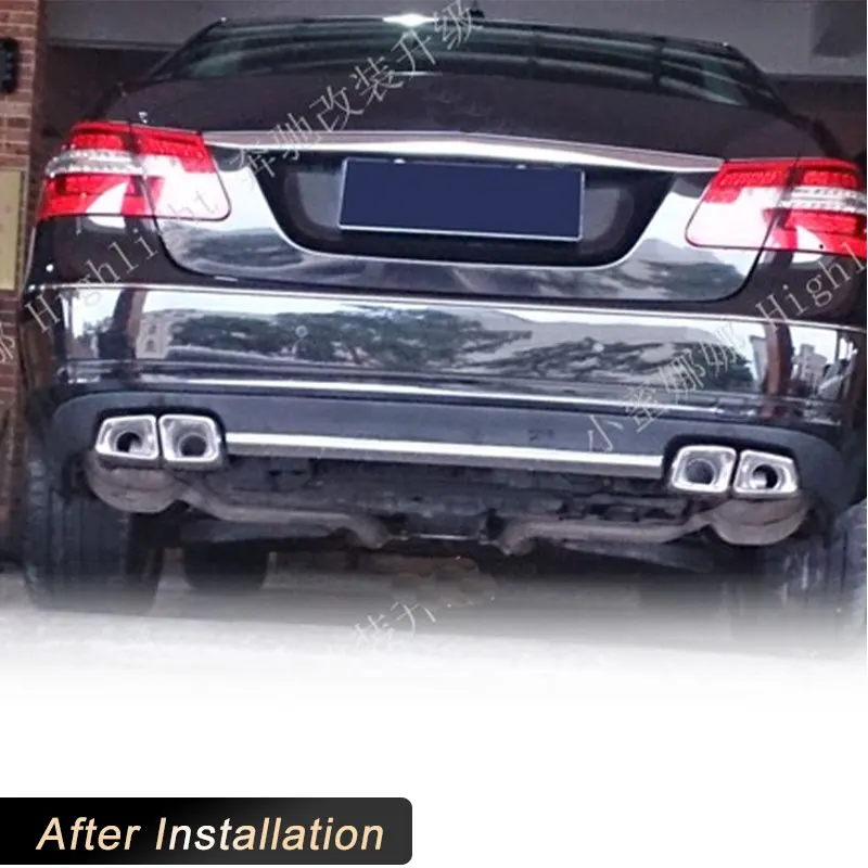 Car Rear Bumper Diffuser Lip Spoiler for Mercedes Benz E-Class W212 Standard Bumper 2010-2013 Rear Diffuser Lip Spoiler Body Kit