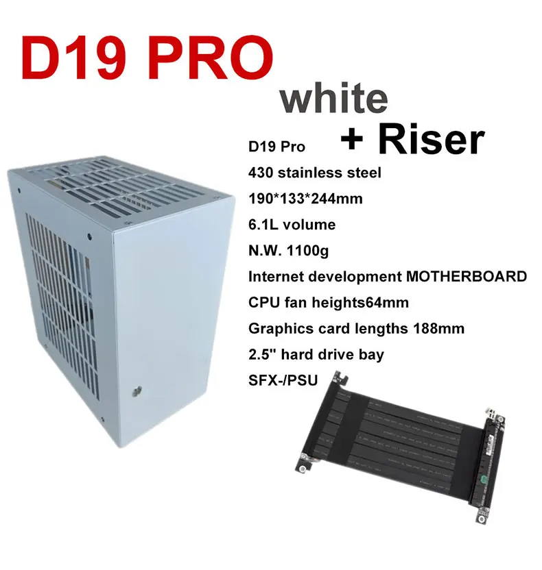 D19 Pro version kapazität 6,1 L Mini ITX Chassis Spiel Computer Unterstützung Grafikkarte RTX2070 I7 Kleinste Unabhängige Display Fall – Detail 2