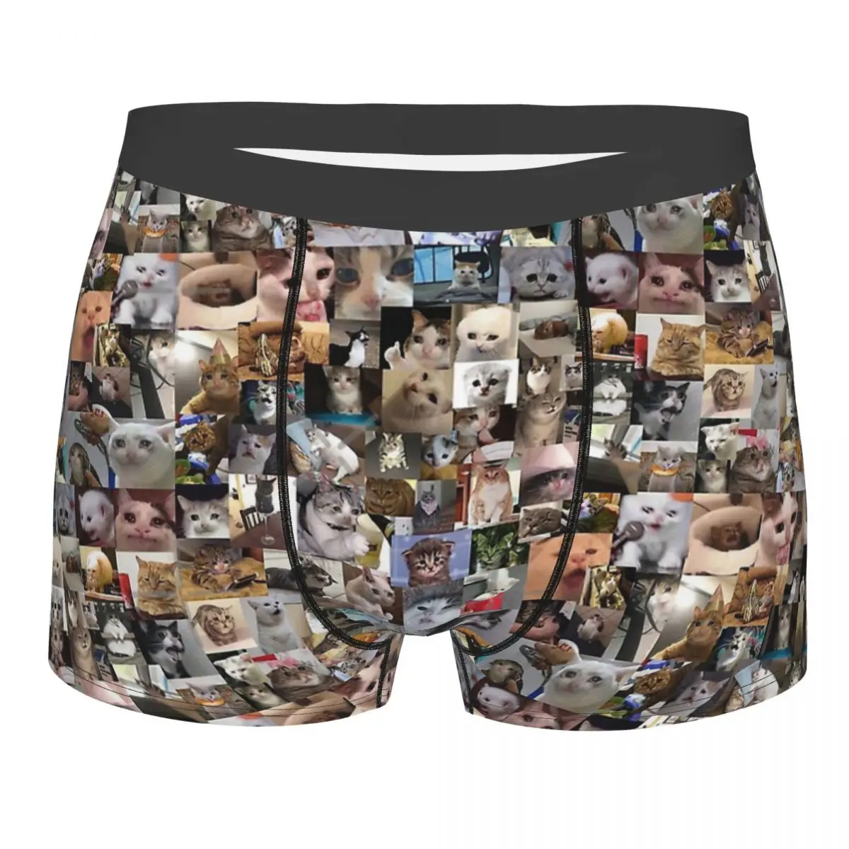 Ultimate Sad Cats Meme Underpants Cotton Panties Men\'s Underwear Comfortable Shorts Boxer Briefs