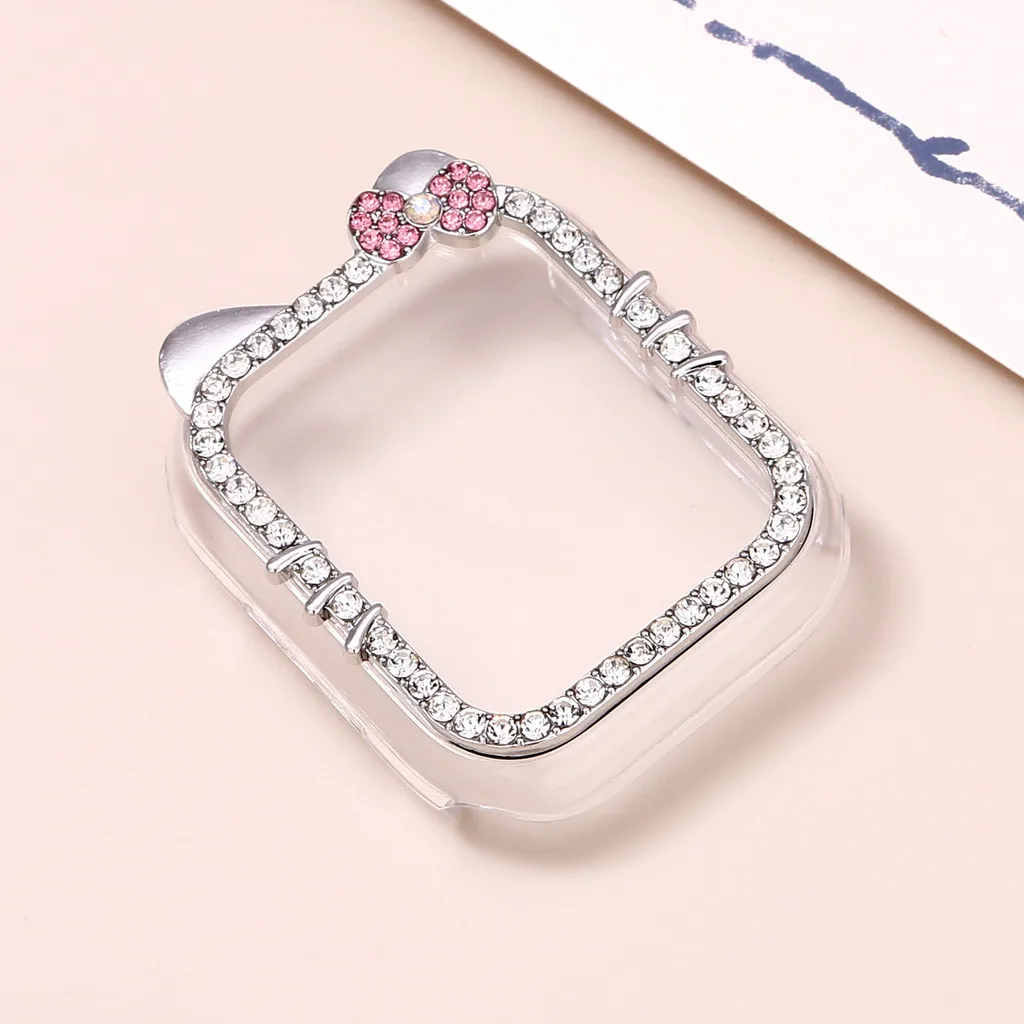 Kitty Cat Diamond Case for HUAWEI watch Fit 5 Protective Hollow Hard PC Bumper Frame Shell HUAWEI watch Fit5 Cover view 4