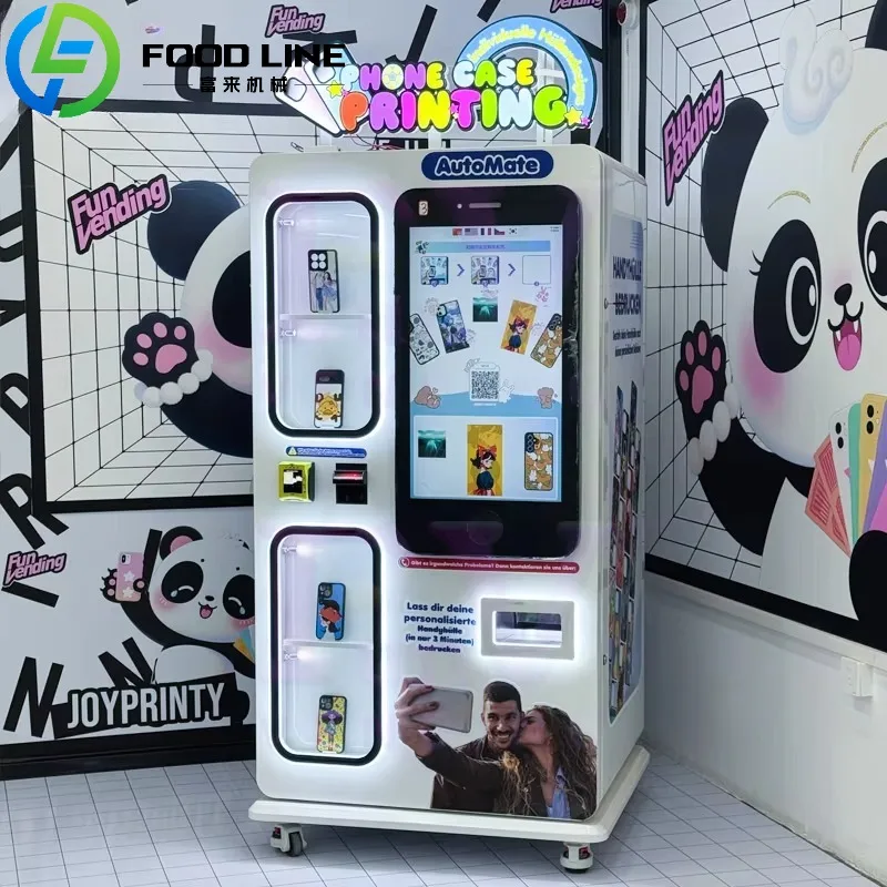 

Instant Phone Case Vending Machine Self Service DIY Customization Point with 50+ Design Options Available