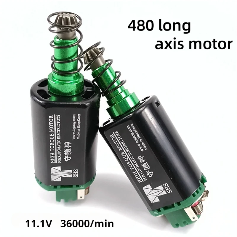 480 High Torque Motor Long Shaft 37K Airsoft AEG Super High Speed Motor For V2 Gearbox Weapon M16/M4/MP5/G3/P90 Gel Blaster Gun