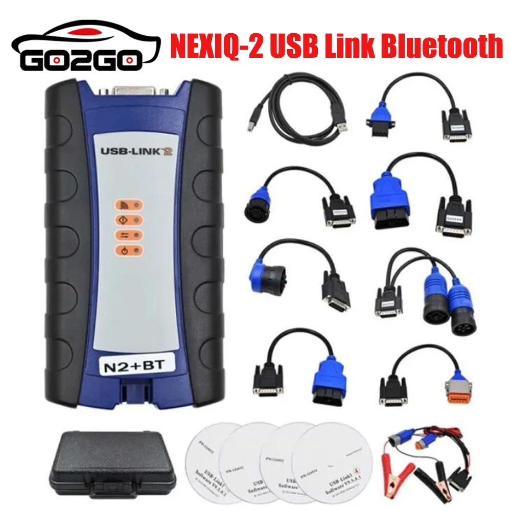 For NEXIQ-2 USB Link N2 125032 Bluetooth Version For Diesel Heavy Duty Truck Scan Interface USB Link For Nexiq 2 Diagnosis Tool