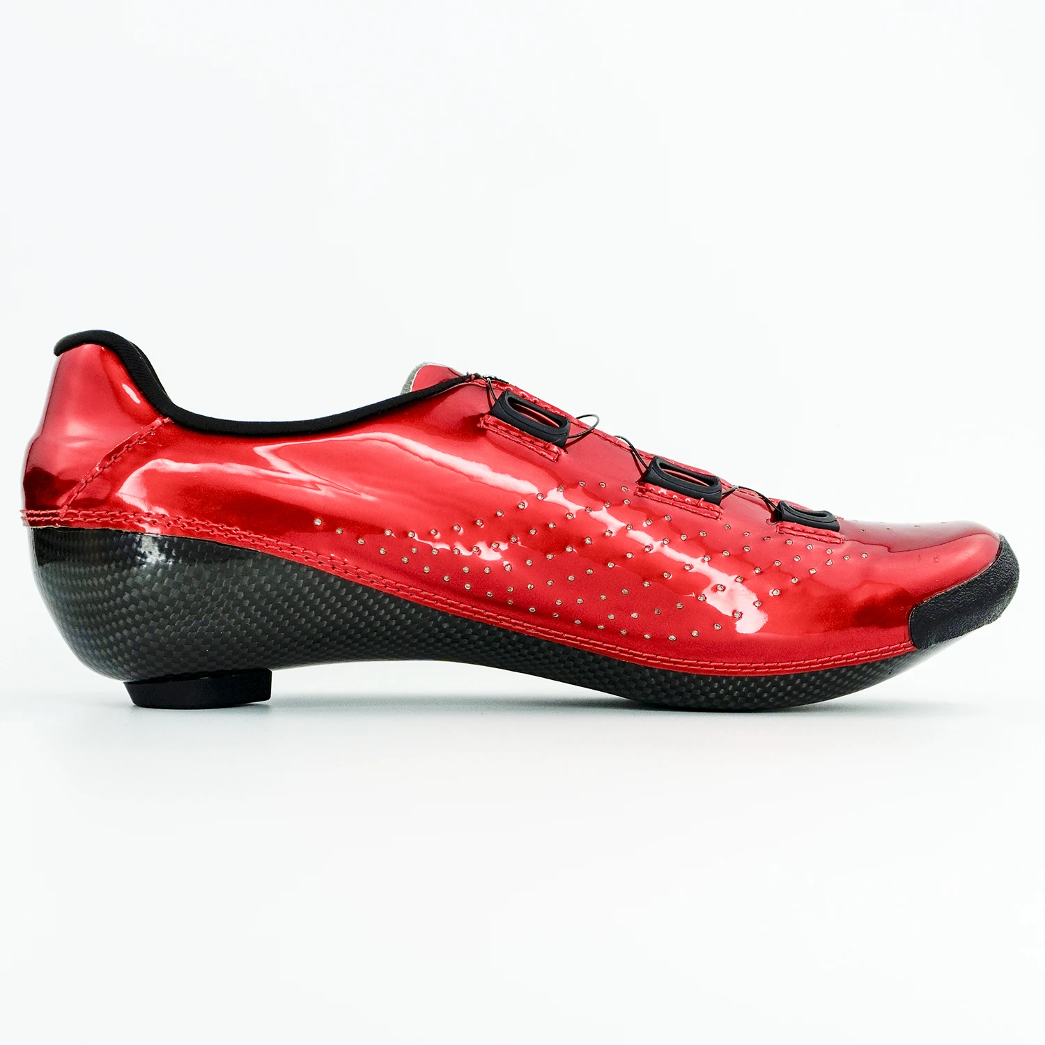 Hyper Cycling  Shoes Metalic Shiny Red Cycling shoes Carbon Cycling shoe Professional Road Lake BONT Verducci