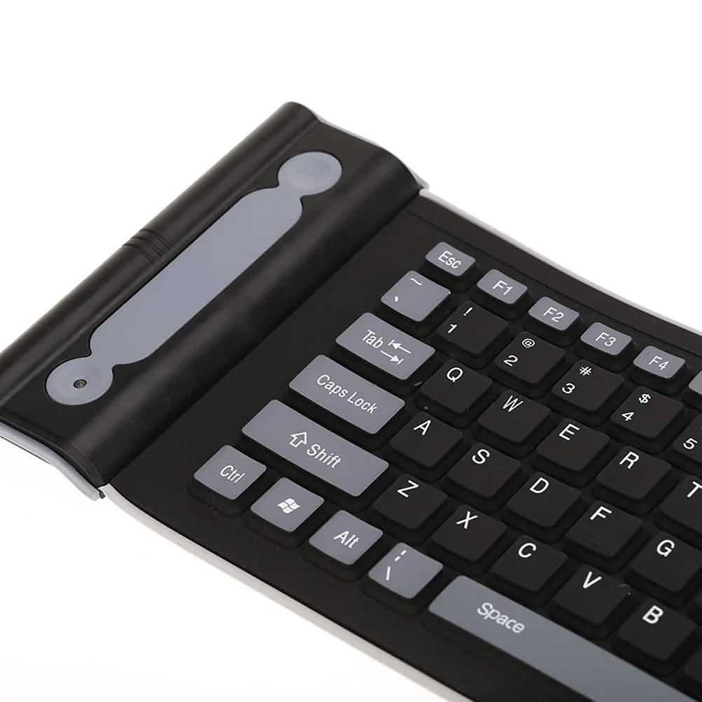 

107 Key 2.4g Wireless Silicone Keyboard USB Flexible Foldable Waterproof Dustproof for Pc Mobile Devices Portable