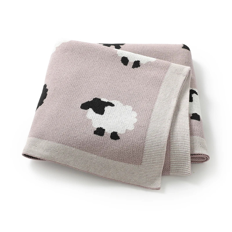 

Newborn Baby Blankets Cotton Knitted Infantil Boys Girls Stroller Bedding Sleeping Covers 90*70cm Toddler Unisex Throwing Quilts