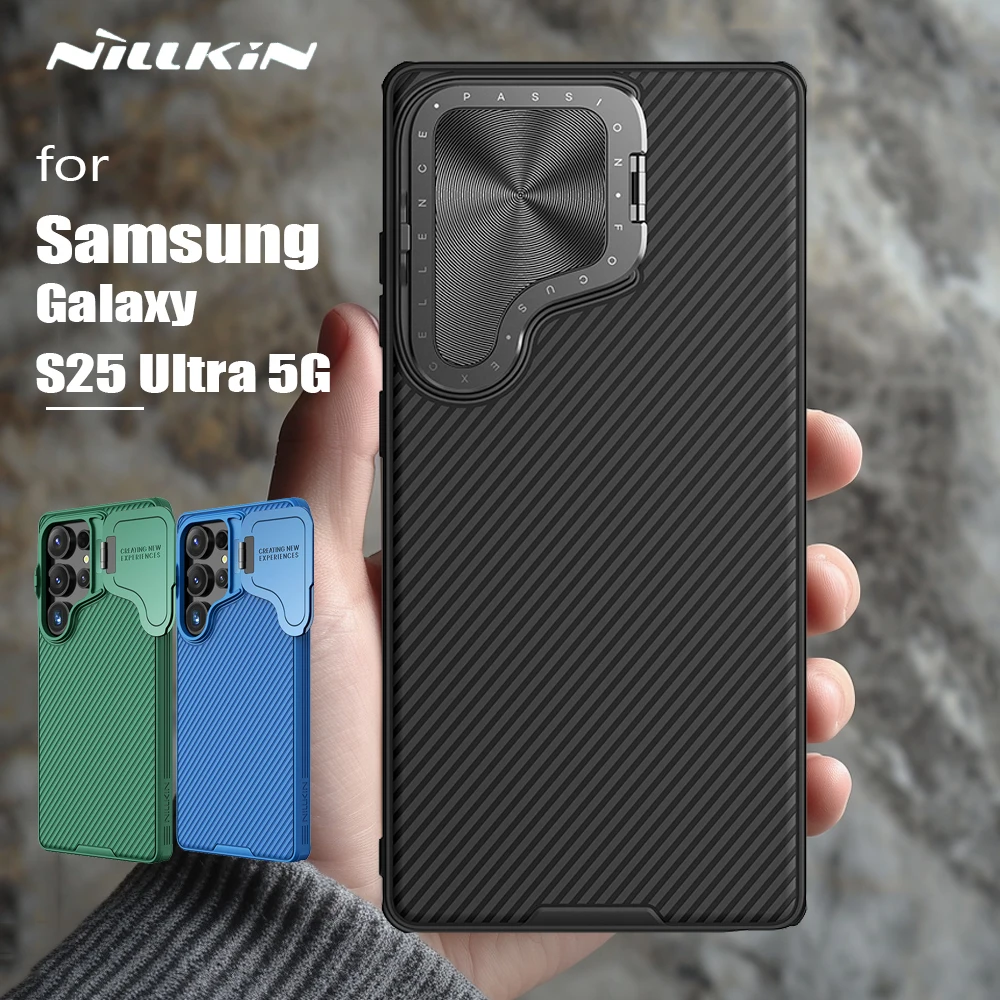 

For Samsung Galaxy S25 Ultra 5G Case Nillkin Camshield Prop Case with Stand Camera Case for S25 Ultra Lens Protection Cover