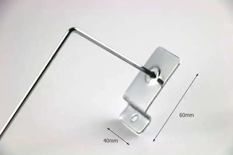 Lamellenwand-Hutdisplay, 13 cm Ringhalter aus robustem Stahldraht, Kugel-Displayhaken mit Metallverchromung, Lamellenwand-Huthalterung – Detail 4