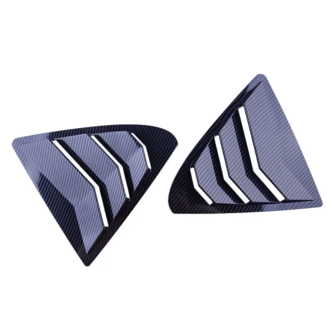 2PCS For Lexus IS300 IS250 200t 2013-2019 Car Rear Window Quarter Louver Cover Side Vent Shutter Trim Scoop ABS Accessories