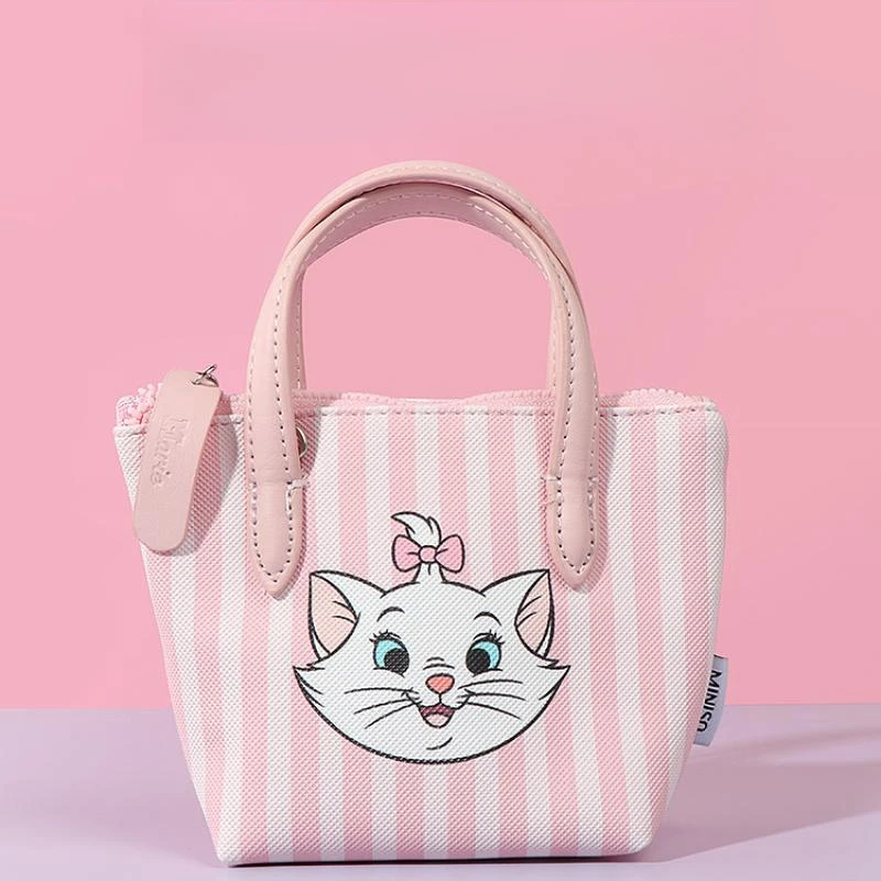 Miniso Kawaii Disney Marie Cat lucyfer Mini torby portmonetka dziewczyny Anime torba na ramię Crossbody kreskówka torebka na prezent