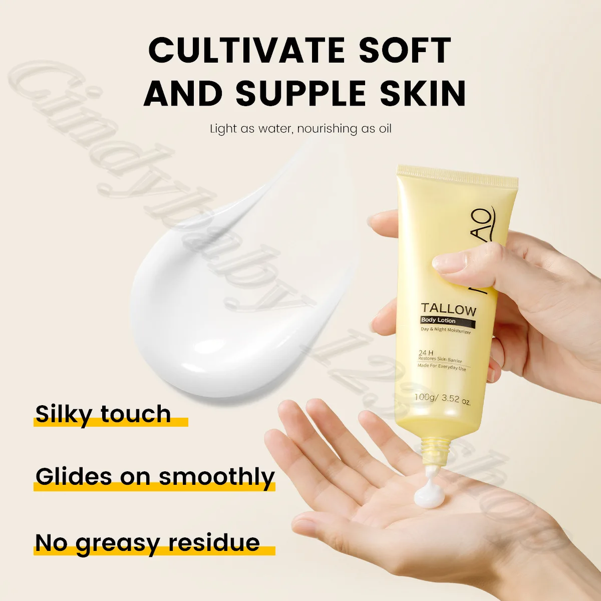 Honey Beef Body Lotion Deep Moisturizing Brightening Fragrance Lasting Moisturizing Lotion Improve Dry Body Cream 100g
