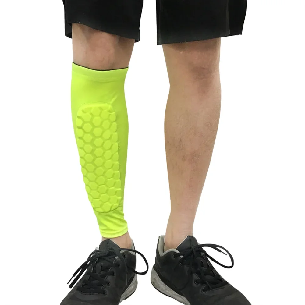 Football Shin Guards Leg Sleeves Support Protective Gear Adult Canilleras