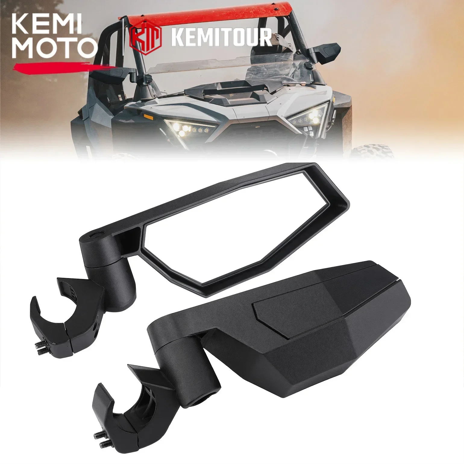 

KEMIMOTO UTV Wide View Rear Mirror Compatible with Polaris RZR PRO XP 2020-2024 for Yamaha for Honda Adjustable Mirror #2883762