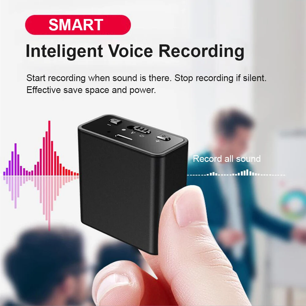 NEW 8GB 16GB 32GB Mini Digital Voice Recorder Voice Activation One-Touch Recording Listening Device Voice Recorder for Meeting