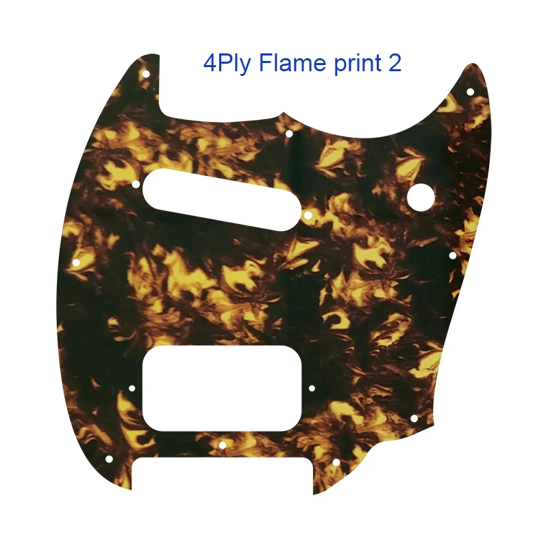 Pleroo Custom Guitar Parts - For US Squier Bullet Mustang SH Humbucker Pickups Scratch Plate Pickguard Guitar Multicolor Options